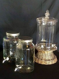mason jar drink dispensers for hire