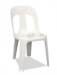white plastic chair for hire