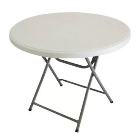 Round Plastic .90m Table (seats 4)