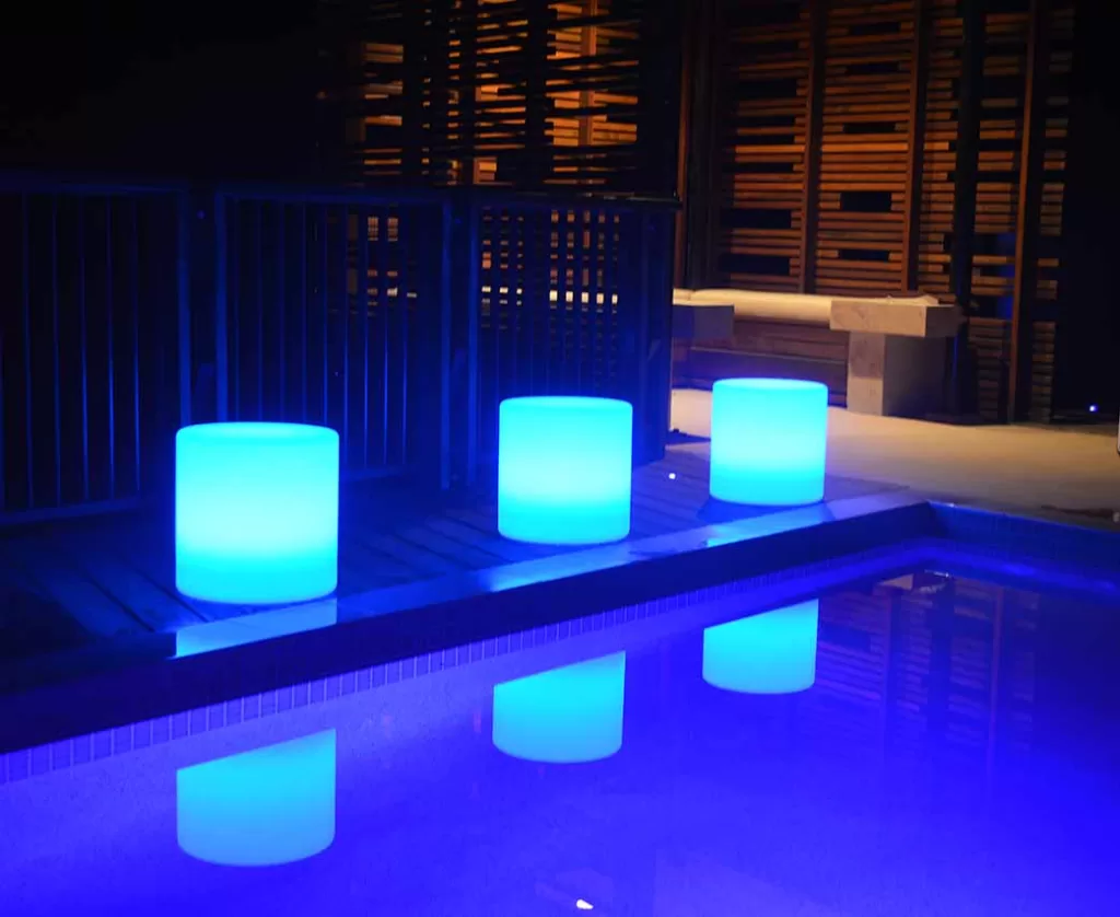 LED seat hire - round