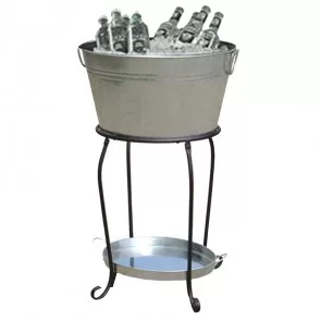 Stainless Steel Tub on Stand - Oval