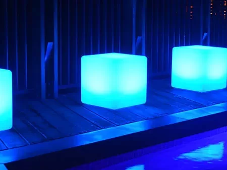 LED seat hire - square