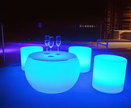 LED Coffee table hire