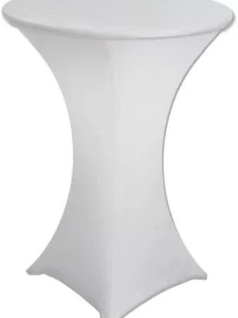 White Lycra Dry Bar Covers with bar